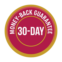 30-day money-back guarantee seal
