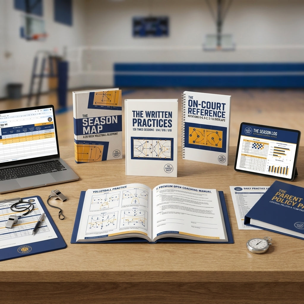 Volleyball: The Written Season — Full System Mockup